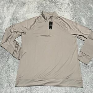 Southern Seam Shirt Mens Large Gray Quarter Zip Golf Performance Long Sleeve